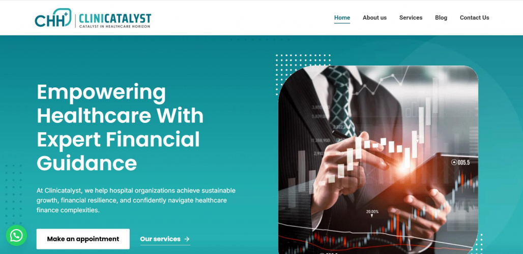 Website Design for Healthcare CFO Services Firms screenshot 1