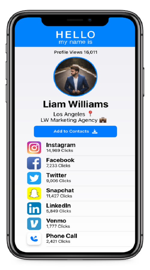 Blue - Virtual Name Tag screenshot 1