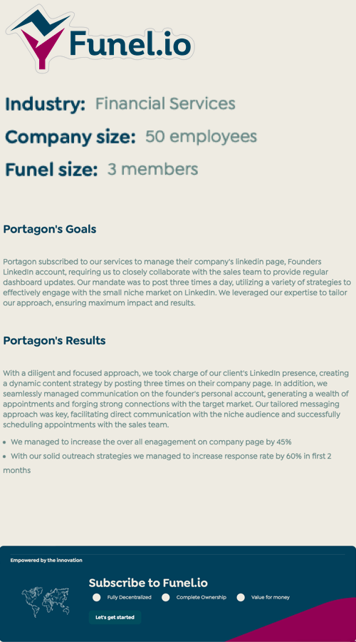 Success Stories: Funel's Case Study on Transforming Financial Companies screenshot 2