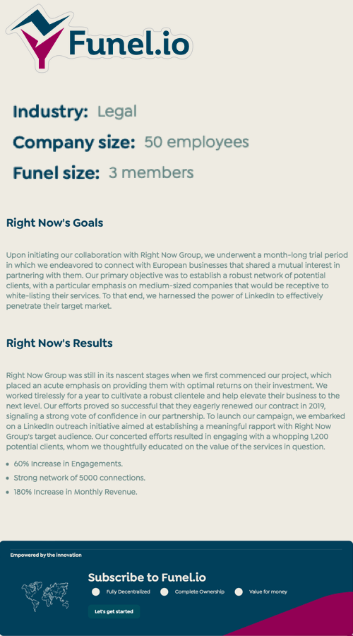 B2b Lead Generation for legal Companies: A Case Study of Right-Now's Successful Strategies screenshot 2