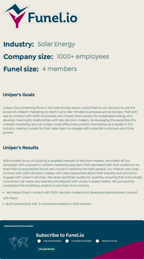 Powering Up Your Sales: Funel - The Best Sales Company for Energy Companies screenshot 2