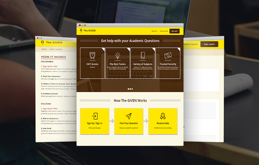 The Given screenshot 1