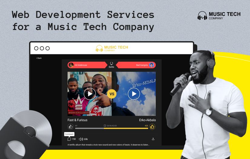 Social Music Web Platform screenshot 1