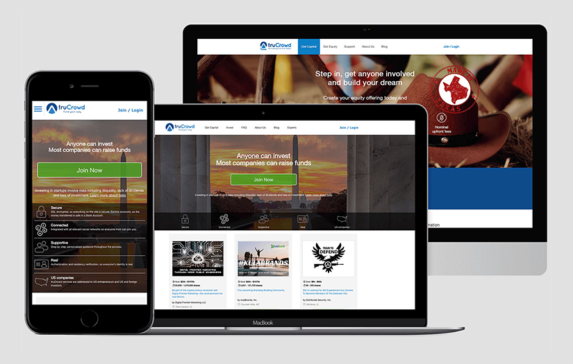 truCrowd - Equity Funding Web Platform screenshot 1
