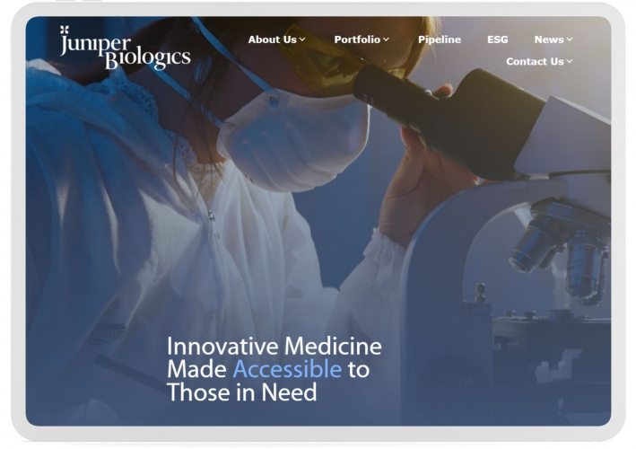 Portfolio of Biotechnology Translation Project - Juniper Biologics screenshot 1