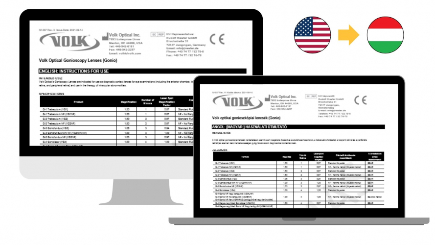Portfolio of Medical Devices Translation Projects - Volk Optical  screenshot 1