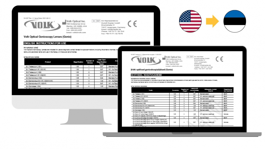 Portfolio of Medical Devices Translation Projects - Volk Optical  screenshot 4