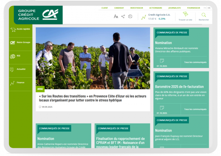 Portfolio of Banking Translation Projects - Crédit Agricole CIB screenshot 1