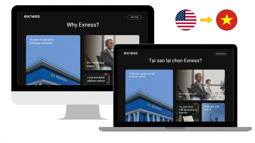 Portfolio of Crypto Translation Projects - Exness screenshot 2