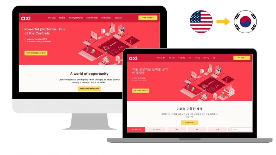 Portfolio of Crypto Translation Projects - Axi screenshot 3