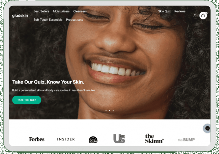 Portfolio of Cosmetic Translation Projects - Gladskin screenshot 1