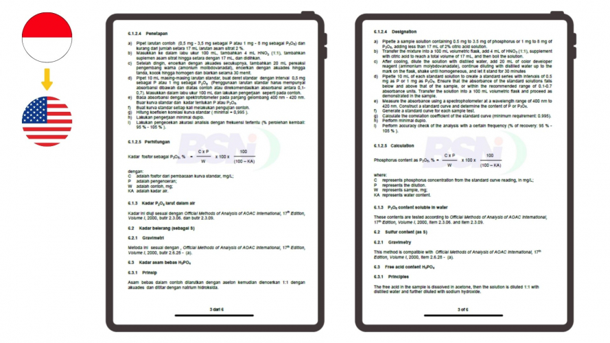 Portfolio of Chemical Translation Projects - OCP Singapore  screenshot 1