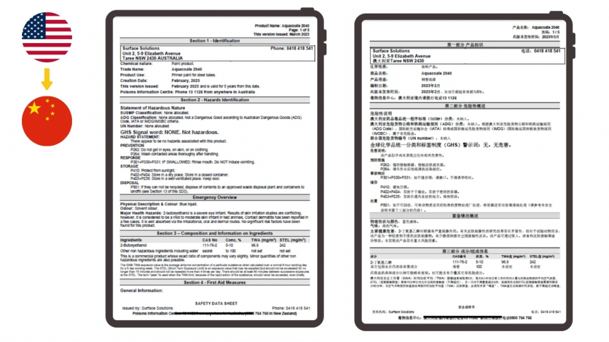Portfolio of Chemical Translation Projects - Surface Solutions Group screenshot 4