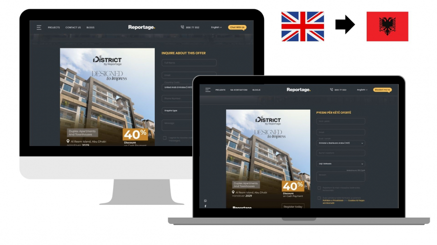 Portfolio of Construction & Real Estate Translation Projects - Reportage Properities  screenshot 4