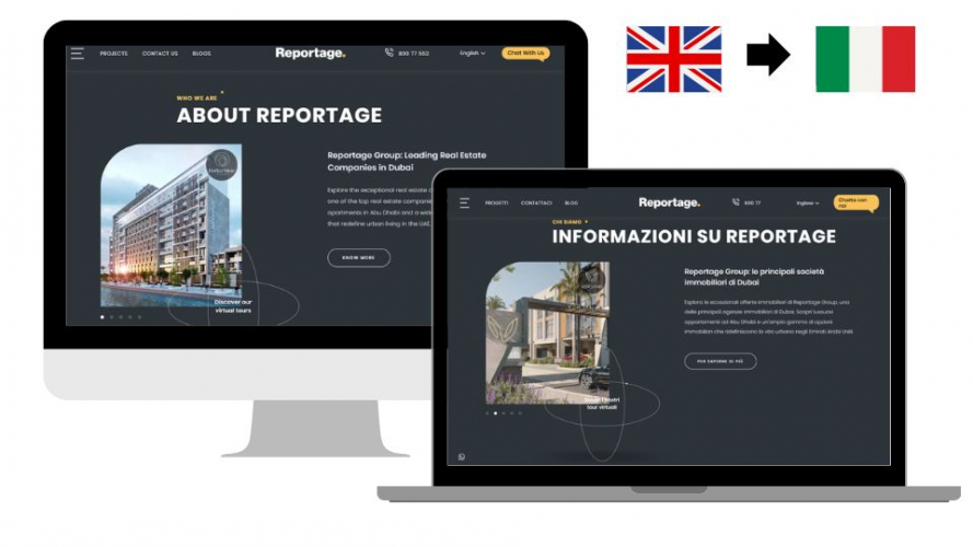 Portfolio of Construction & Real Estate Translation Projects - Reportage Properities  screenshot 1
