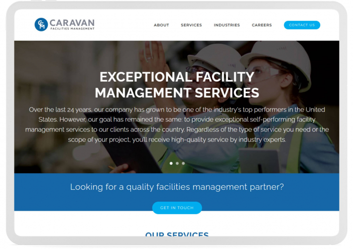 Portfolio of Construction & Real Estate Translation Projects - Caravan Facilities Management  screenshot 1