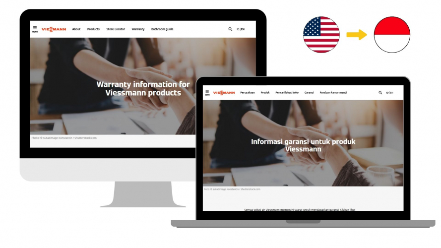 Portfolio of Manufacturing Translation Projects - Viessmann screenshot 2