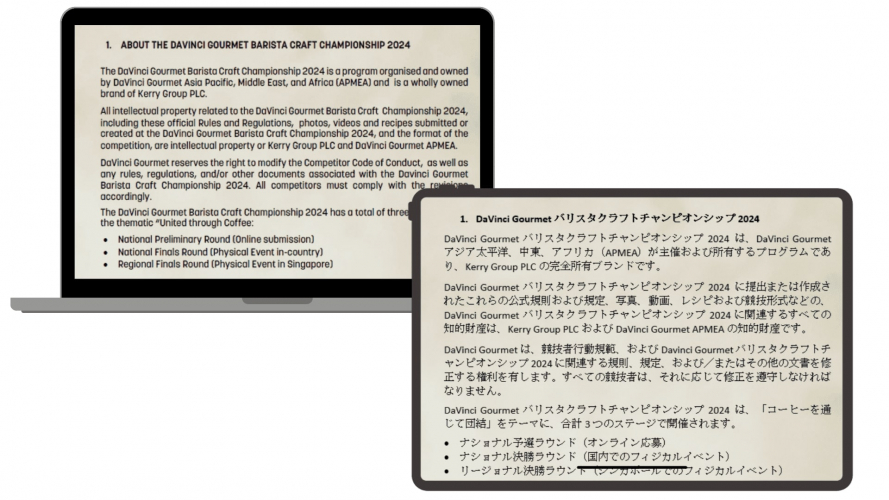 Portfolio of Advertising Translation Projects - PR Communications screenshot 3