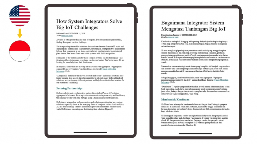 Portfolio of Media Translation Projects - Trends Digital screenshot 1