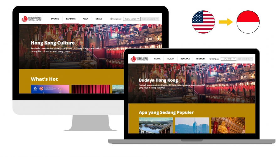 Portfolio of Travel & Hospitality Translation Projects - Hong Kong Tourism Board screenshot 3