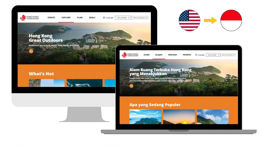 Portfolio of Travel & Hospitality Translation Projects - Hong Kong Tourism Board screenshot 2