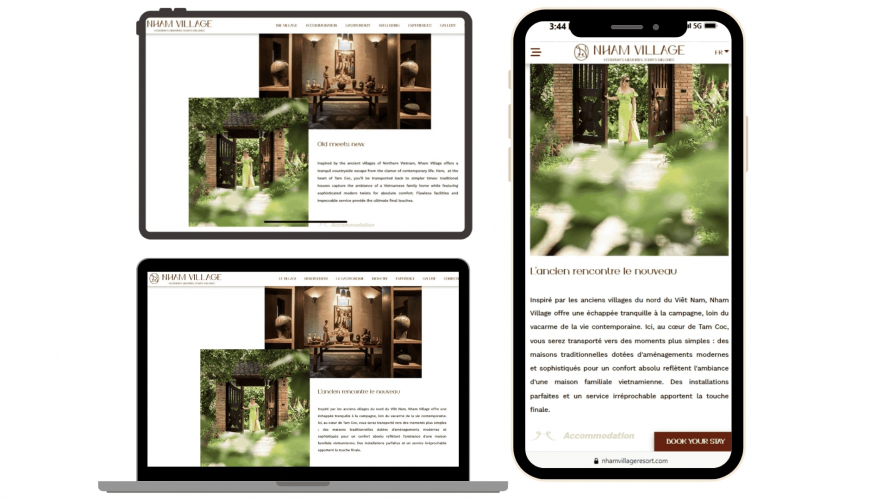 Portfolio of Travel & Hospitality Translation Projects - Nham Village Resort screenshot 2