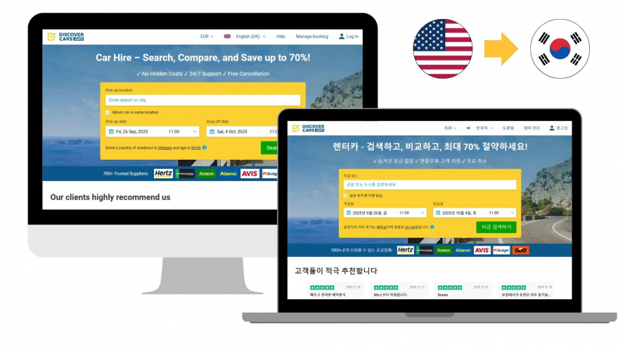 Portfolio of Transportation & Logistics Translation Projects - DiscoverCars screenshot 5