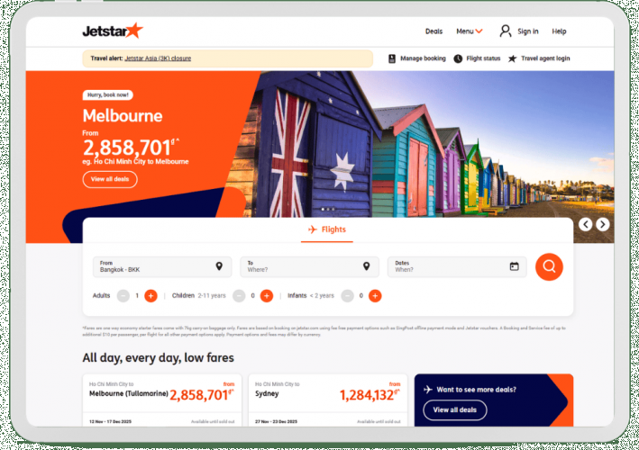 Portfolio of Transportation & Logistics Translation Projects - Jetstar screenshot 1