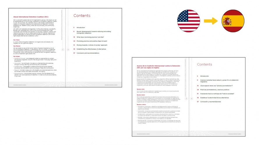Portfolio of NGO & International Organizations Translation Projects - International Detention Coalition screenshot 3