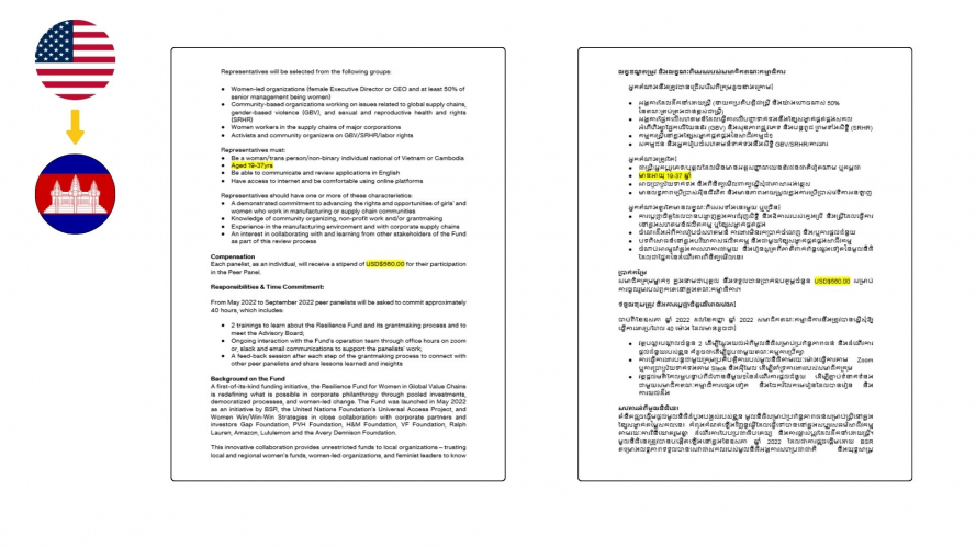 Portfolio of NGO & International Organizations Translation Projects - Women Win Foundation screenshot 4