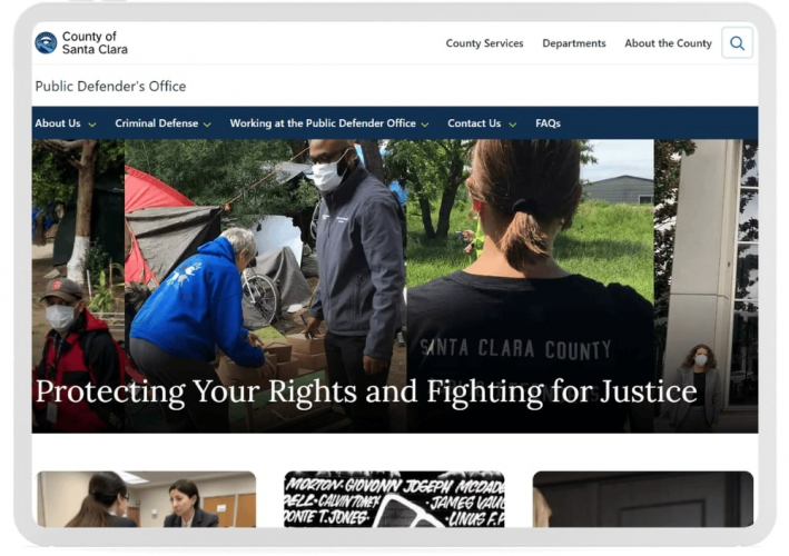 Portfolio of Government & Public Admin Translation Projects - County of Santa Clara Public Defender Office screenshot 1