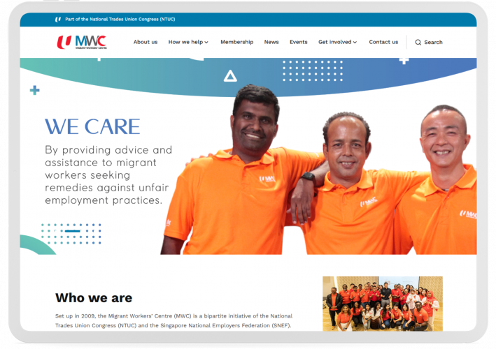 Portfolio of Government & Public Admin Translation Projects - Migrant Workers Centre screenshot 1