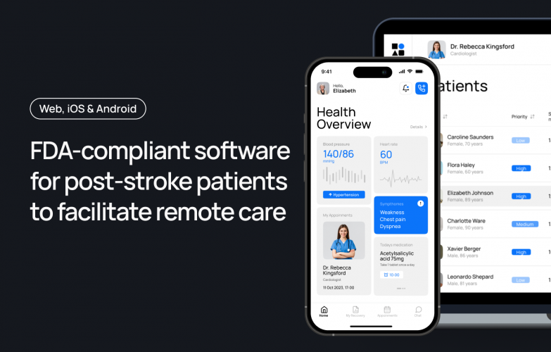 Platform for remote post-stroke monitoring screenshot 1