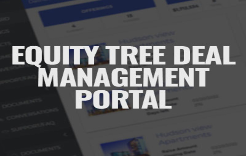 Equity tree deal management portal screenshot 1