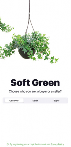 Soft Green UI/UX screenshot 1