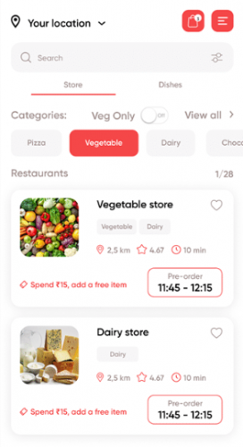 Ahmedabad Eats Mobile App UI/UX screenshot 2