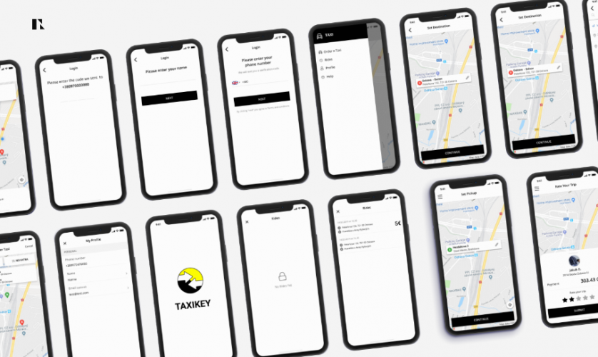 TAXYKEY Mobile App UI/UX Design screenshot 2