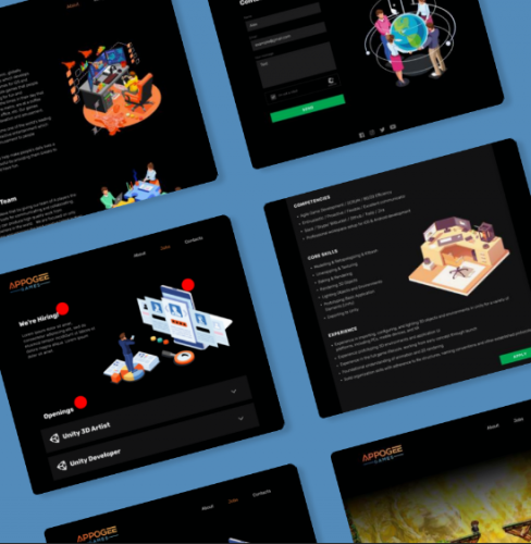 Appogee Games UI/UX Design screenshot 2