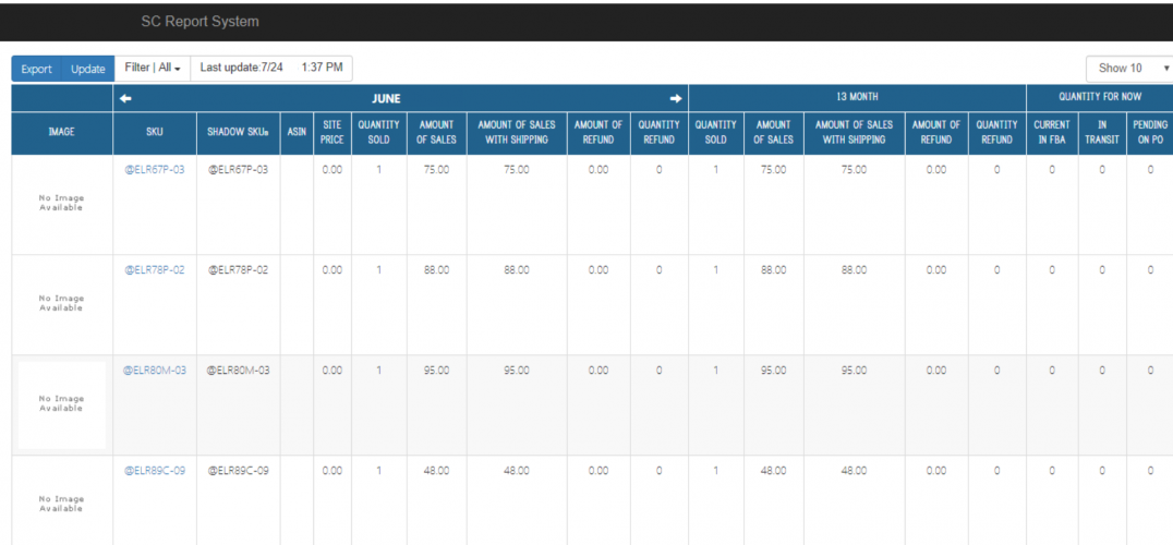 Seller Cloud Report System screenshot 2