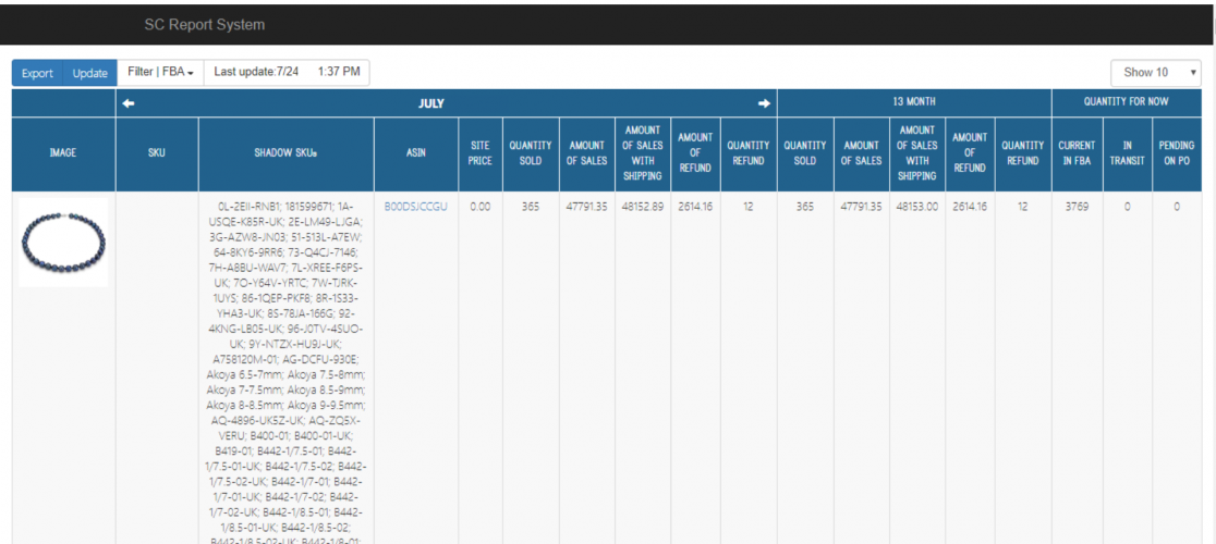 Seller Cloud Report System screenshot 1