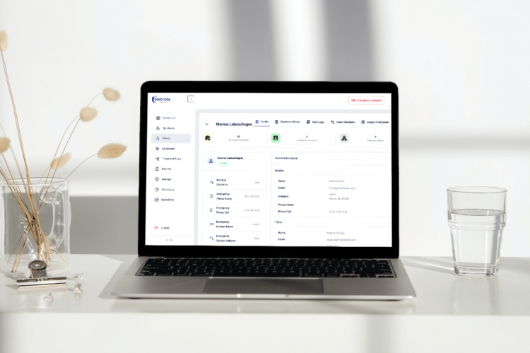 Therapeutic Services Web App screenshot 1