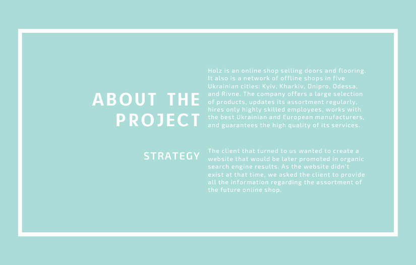 How to grow the organic traffic for the new website by 352,4% in one year and five months? screenshot 1