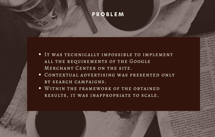 How the launch of shopping campaigns increased the number of transactions by 6 times, and ROAS – from 927% to 1210% screenshot 1