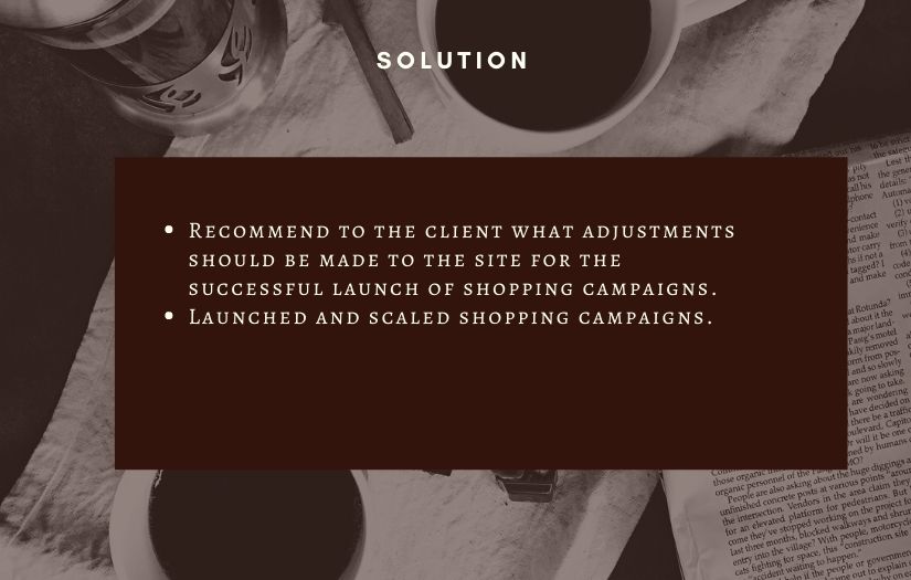 How the launch of shopping campaigns increased the number of transactions by 6 times, and ROAS – from 927% to 1210% screenshot 2