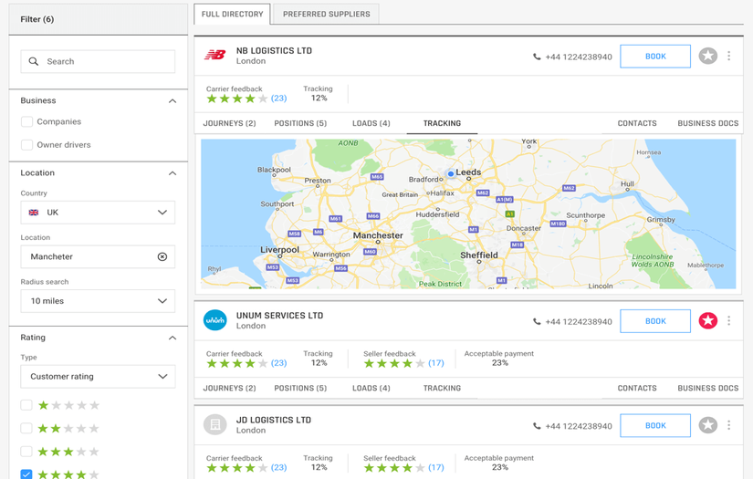 The busiest courier SaaS platform for the logistics industry screenshot 1