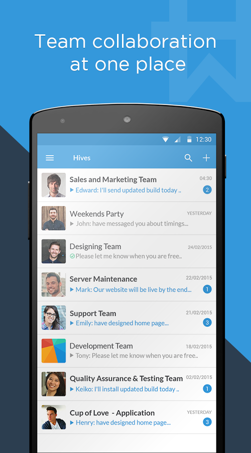 Workhive - Team Collaboration App screenshot 1