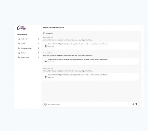 Cribzzzz AI Assistant screenshot 3