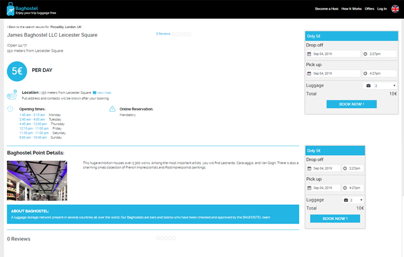 Baghostel screenshot 2