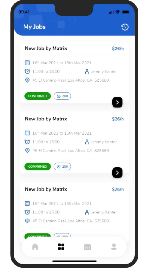 Freelancer kind app for Security Guards screenshot 7