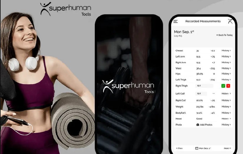 App for fitness/body measurements recording screenshot 1